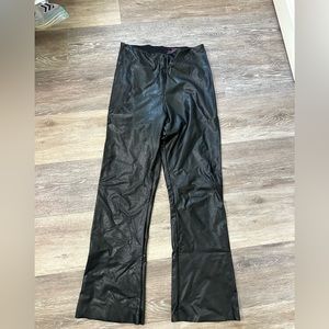 Commando Faux Leather Flare Leggings
